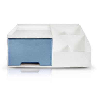 Organizador Multiuso De 1 Gaveta De Mesa Lifestyle Jacki Design Azul