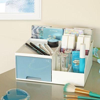 Organizador Multiuso De 1 Gaveta De Mesa Lifestyle Jacki Design Azul