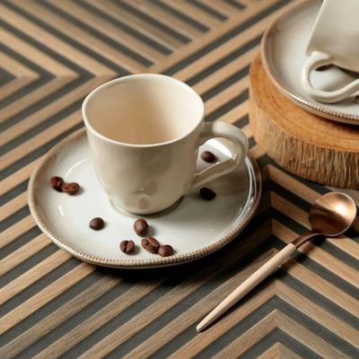 Conjunto De Xícara De Cafezinho Com Pires 06 Peças Bio Raio Porto Brasil