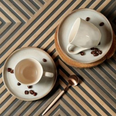 Conjunto De Xícara De Cafezinho Com Pires 06 Peças Bio Raio Porto Brasil