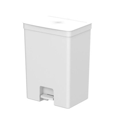 Lixeira Com Pedal Trium 46 L + 4 L Branco Ou