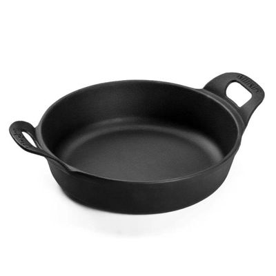 Kit 3 Travessas Redonda 18 Cm 0,9l Em Ferro Fundido Panela Mineira