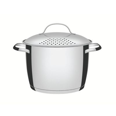 Espagueteira Allegra 20 Cm 4,4 L Em Aço Inox Fundo Triplo