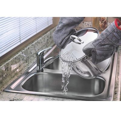 Espagueteira Allegra 20 Cm 4,4 L Em Aço Inox Fundo Triplo