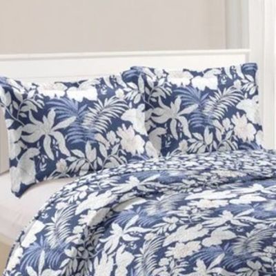 Kit Cobre Leito Colcha Daily King 3 Peças Dupla Face Estampado - Floral 41 - 100% Poliéster