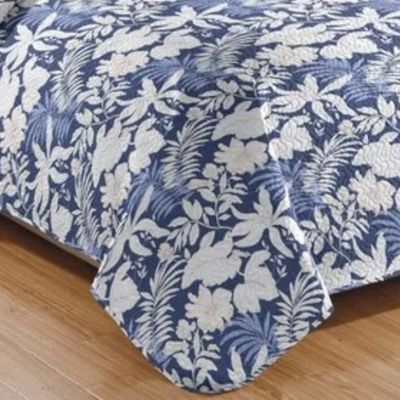 Kit Cobre Leito Colcha Daily King 3 Peças Dupla Face Estampado - Floral 41 - 100% Poliéster