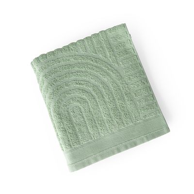 Toalha de Rosto Dunna Fio Penteado Relevo Dunas 01 Peça 100% Algodão - Pistache