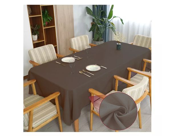 Toalha de mesa 10 Lugares Retangular Rústico 3,00m Tabaco