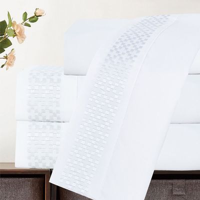Jogo de Cama Lençol Queen Eclipse 4 Peças - Branco - 100% Poliéster