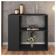 Aparador Buffet Decorativo 1 Prateleira Opala Preto Caemmun