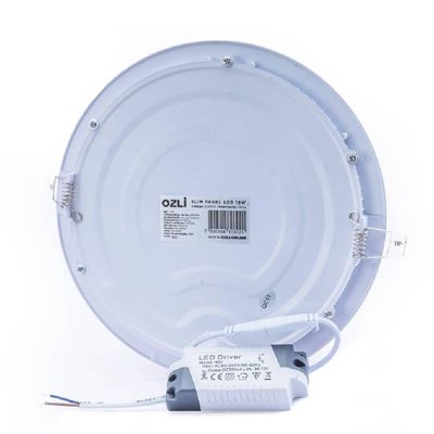 Plafon Led Slim 18w Redondo Embutir 6500k Branco Frio Bivolt - Unidade