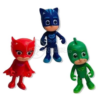 Kit 3 Bonecos Pjmasks Grandes 14Cm