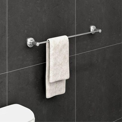 Porta Toalha Toalheiro Para Banheiro Alto Brilho Atenas 55cm