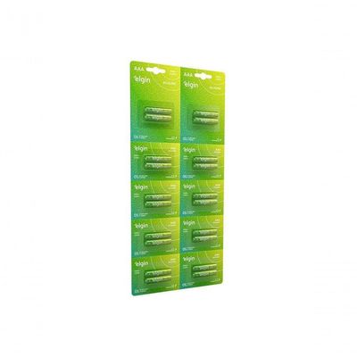 Pilha Alcalina Aaa Elgin 1.5v Blister Grande Com 10x2