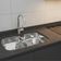 Cuba para Embutir Dupla Tramontina Isis 34L Inox Alto Brilho 77x45cm Grande Pia Cozinha Gourmet