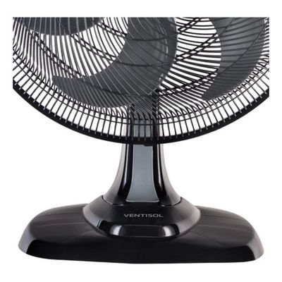 Ventilador De Mesa Ventisol Turbo 50cm 6 Pás Oscilante 200v Preto