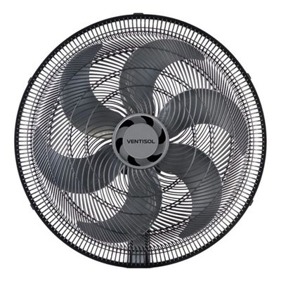 Ventilador De Mesa Ventisol Turbo 50cm 6 Pás Oscilante 200v Preto
