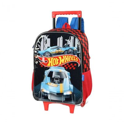 Mochila De Rodinhas Escolar Hot Wheels Ic41512 - Preto