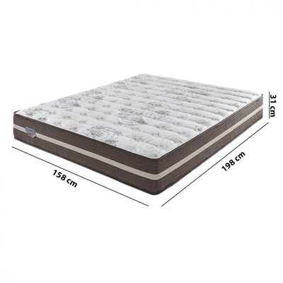 Colchao Ecoflex High Quality Queen 1,58x1,98x0,31 Marrom
