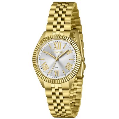 Relógio Lince Feminino Ref: Lrgm047l36 S3kx Clássico Dourado