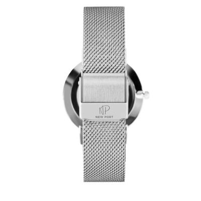 Relógio Feminino Prata Delicado Casual Elegante NewPort 32mm