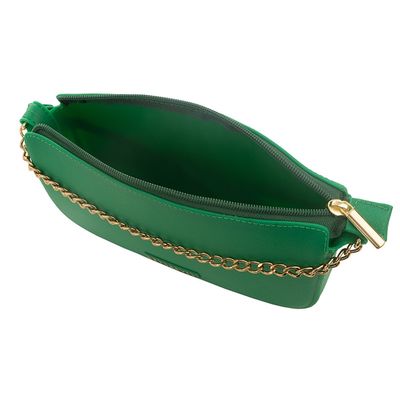 Bolsa Transversal Feminina Be Forever Glossy Rafitthy 13311 Verde