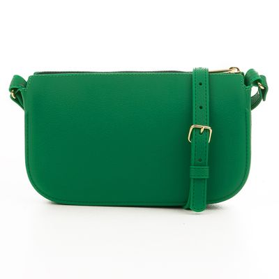 Bolsa Transversal Feminina Be Forever Glossy Rafitthy 13311 Verde