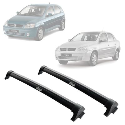 Automotive Rack Teto Aluminio GM Corsa Frente Montana PRETO