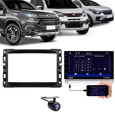 Central Multimidia Fiat Uno Carplay Android Auto Bp