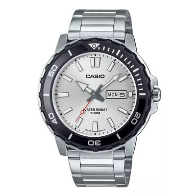 Relógio Casio Masculino Ref: Mtd-125d-7avdf Esportivo Prateado