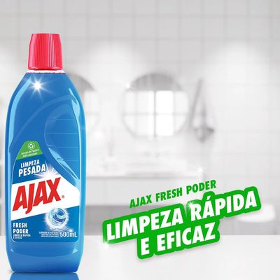 Kit 2 Limpador Ajax Fresh Blue Limpeza Pesada 500Ml