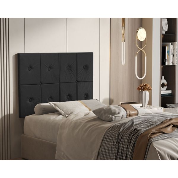 Painel de Cama Solteiro 0,90 Ferrari cor Preto Painel de Cama Solteiro 0,90 Ferrari cor Preto