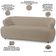 Kit Sofá 3 Lugares Para Sala 198cm Com 01 Poltrona Orgânica Florea M05 Bouclê Bege - Lyam Decor