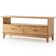 Kit Rack Para Sala 140cm Com Aparador Rústico 132cm Madeira Maciça Lira M06 Carvalho Fosco - Lyam Decor