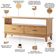 Kit Rack Para Sala 140cm Com Aparador Rústico 132cm Madeira Maciça Lira M06 Carvalho Fosco - Lyam Decor