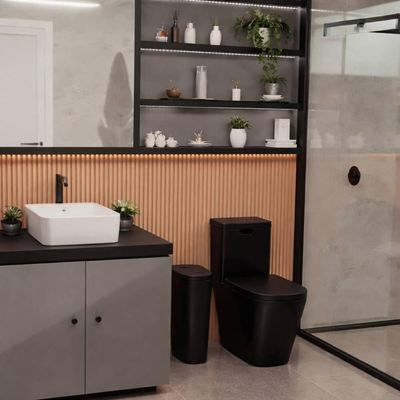 Lixeira com Tampa Basculante 10,5L Tramontina Cesto de Lixo para Banheiro Cozinha Compact
