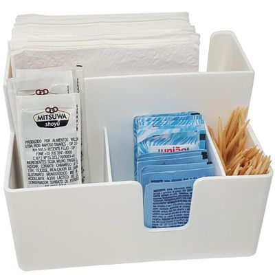 Kit 6 Porta Sachês Açúcar Guardanapos Organizador
