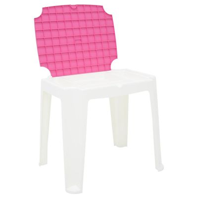 Mesa Infantil Tramontina Versa em Polipropileno Rosa e Branco
