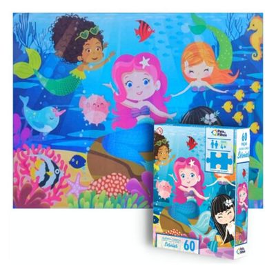Quebra-Cabeça Sereias 60 peças 791663 Pais e Filhos