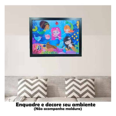 Quebra-Cabeça Sereias 60 peças 791663 Pais e Filhos