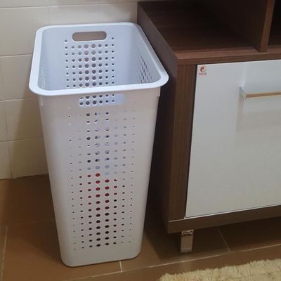 Cesto para Roupas Lavanderia Organizador 47L