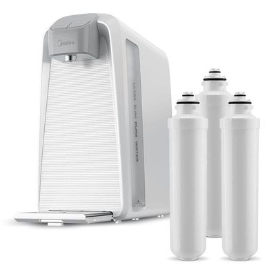 Kit Purificador De água Slimpure Branco + 3 Filtros Refis Midea Jdd2580tw.fpbtnb3x - Bivolt