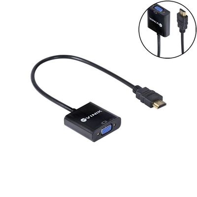 Cabo Adaptador Hdmi Macho Para Vga Fêmea 25cm