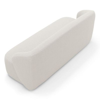 Sofá Orgânico Living Leez 170cm 02 Lugares Bouclê Off White - Desk Design Cor Off White
