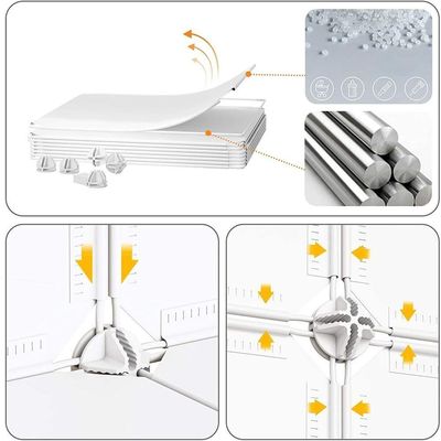 Guardaroupa Infantil Modular corativo  Estampa  Gatos Em 6 Nichos