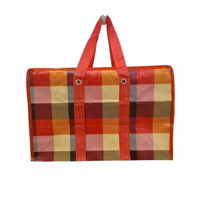 Bolsa Mala Sacola Feira Viagem Armazenamento Multiuso Dobrável Em Lona Impermeável Com Ziper Modelo:2
