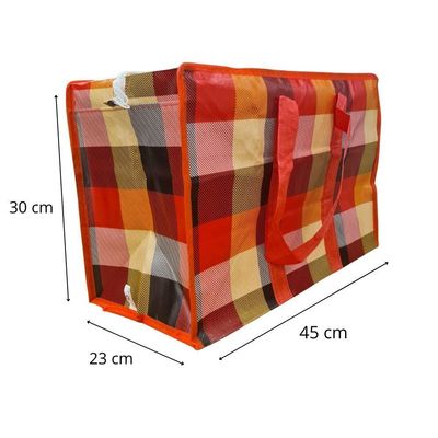 Bolsa Mala Sacola Feira Viagem Armazenamento Multiuso Dobrável Em Lona Impermeável Com Ziper Modelo:2