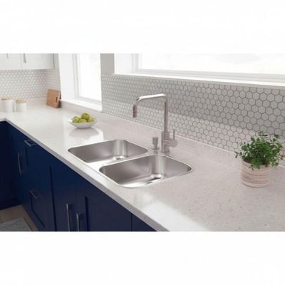 Cuba Dupla Tramontina Isis Aço Inox Polido 69x40cm Sobrepor Embutir Pia Cozinha