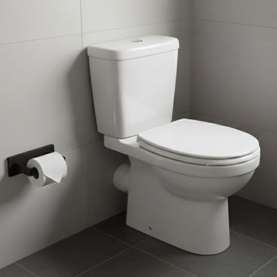 Porta Papel Higiênico de Parede Preto Fosco Banheiro Lavabo Suporte Rolo de Papel Elegante