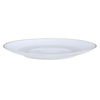 Aparelho de Jantar em Porcelana e Faqueiro Dourado Aço Inox 24 Peças Elegante Luxo